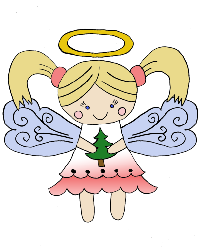 Christmas Angel Hd - Little Christmas Angel Embroidery Design (400x500)