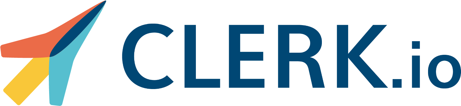 Clerk - Io Logo - Clerk Io Logo (1553x385)