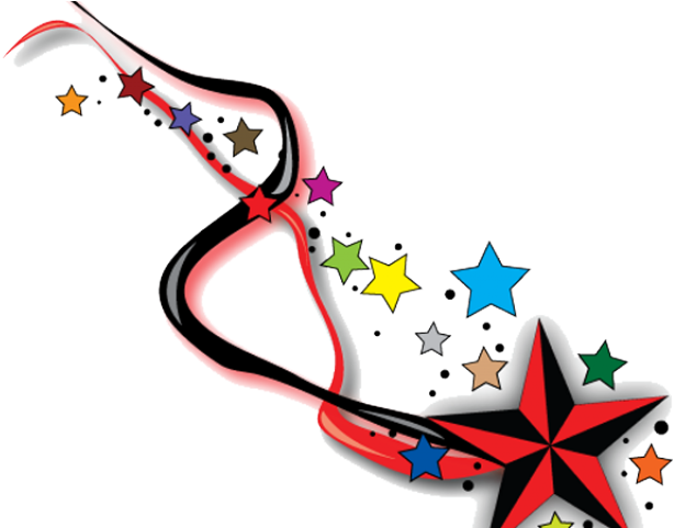 Falling Stars Clipart Single Star - Star Tattoos On Side (640x480)