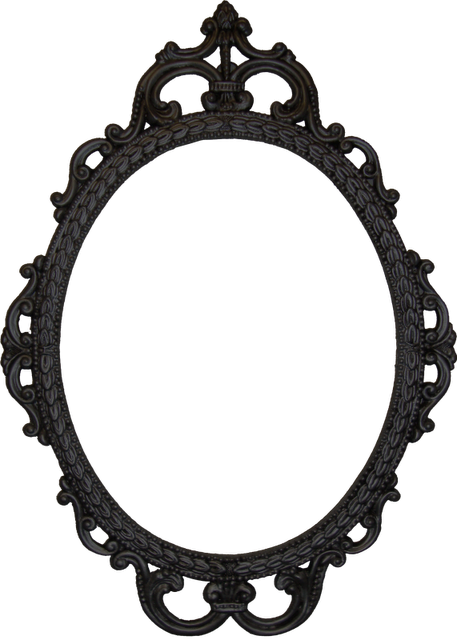 Free Digital Clip Art Frames - Black Vintage Photo Frames (457x640)