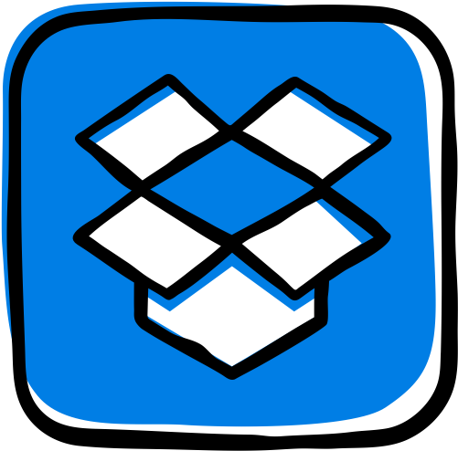 Colorful Guache Social Media Logos - Cloud Storage (512x499)