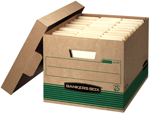 Storage Boxes Png Clipart Transparent - Bankers Box Png (500x500)