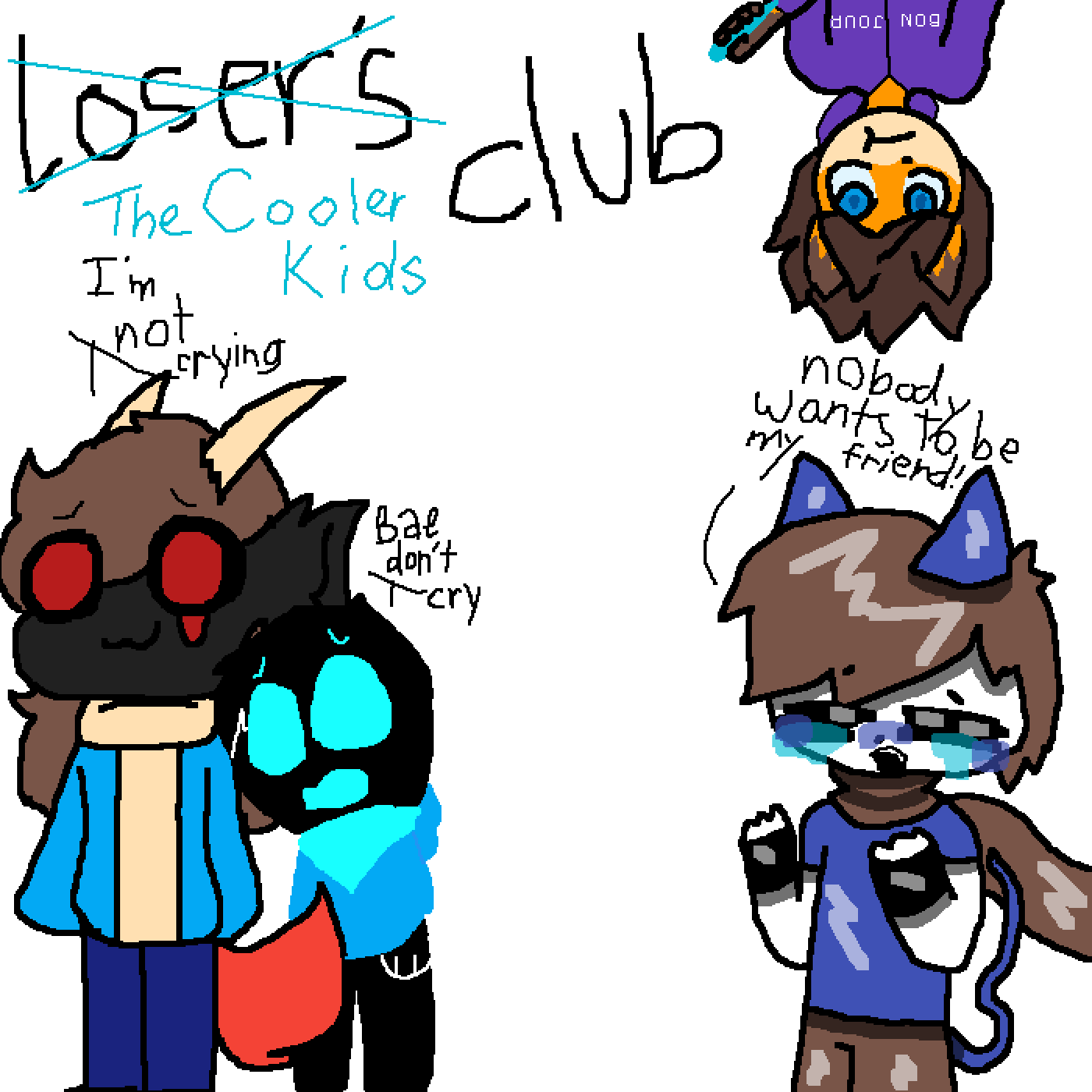 L̶o̶s̶e̶r̶ The Cool-er Kids Club - Cartoon (1400x1400)