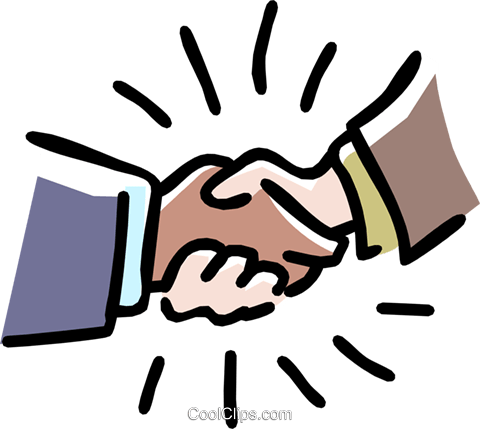 Shaking Hands Royalty Free Vector Clip Art Illustration - Personal Relationship Png (480x429)