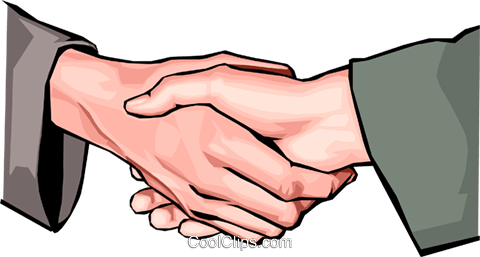 Shaking Hands Royalty Free Vector Clip Art Illustration - Handshake (480x257)