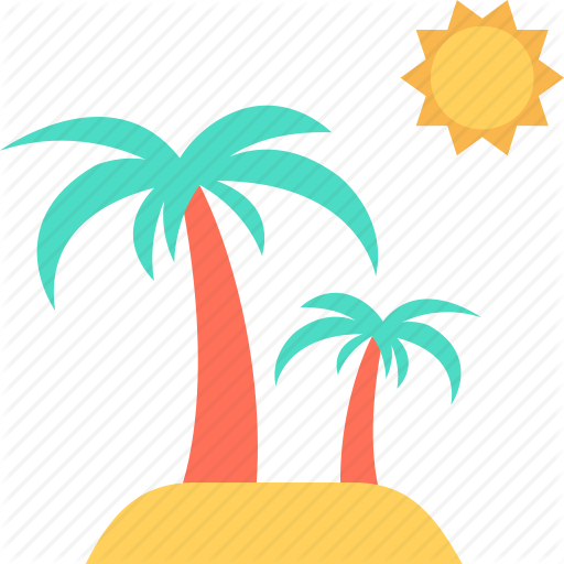 Banner Library Flat Travel Icons By Vectors Market - Palm Tree Icon Transparent (512x512)