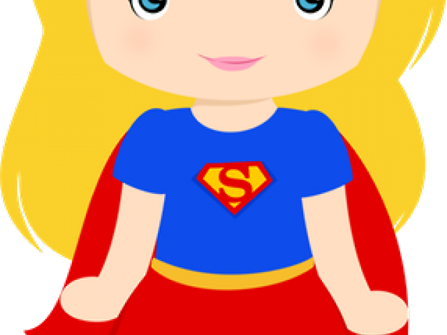 Supergirl Clipart Transparent - Heroinas Dibujos (640x480)