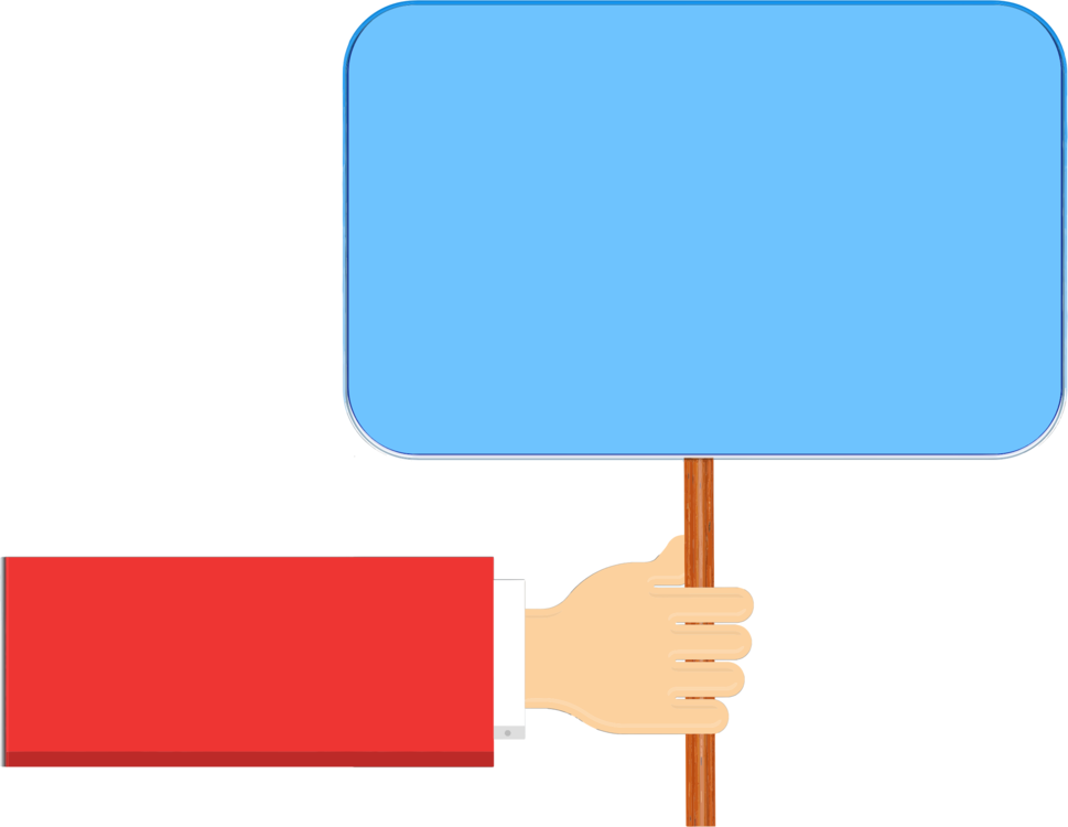 Computer Icons Holding Hands Sign Fist - Hand Holding Sign Png (969x750)