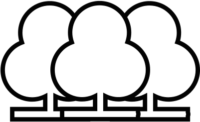 Three Trees Vector - Three Trees Vector (400x400)