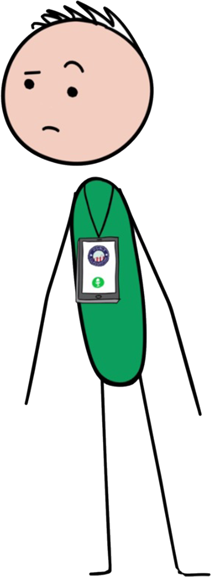 Stick Man Looking Interested At Resources Section - Resource (1500x2100)