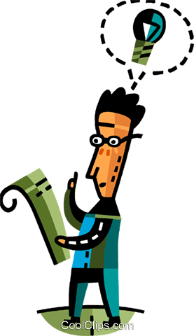 Man Coming Up With An Idea Royalty Free Vector Clip - Man Coming Up With An Idea Royalty Free Vector Clip (277x480)