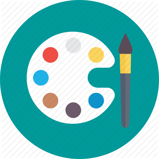 Palette Clipart Canvas Painting - Palette (512x512)