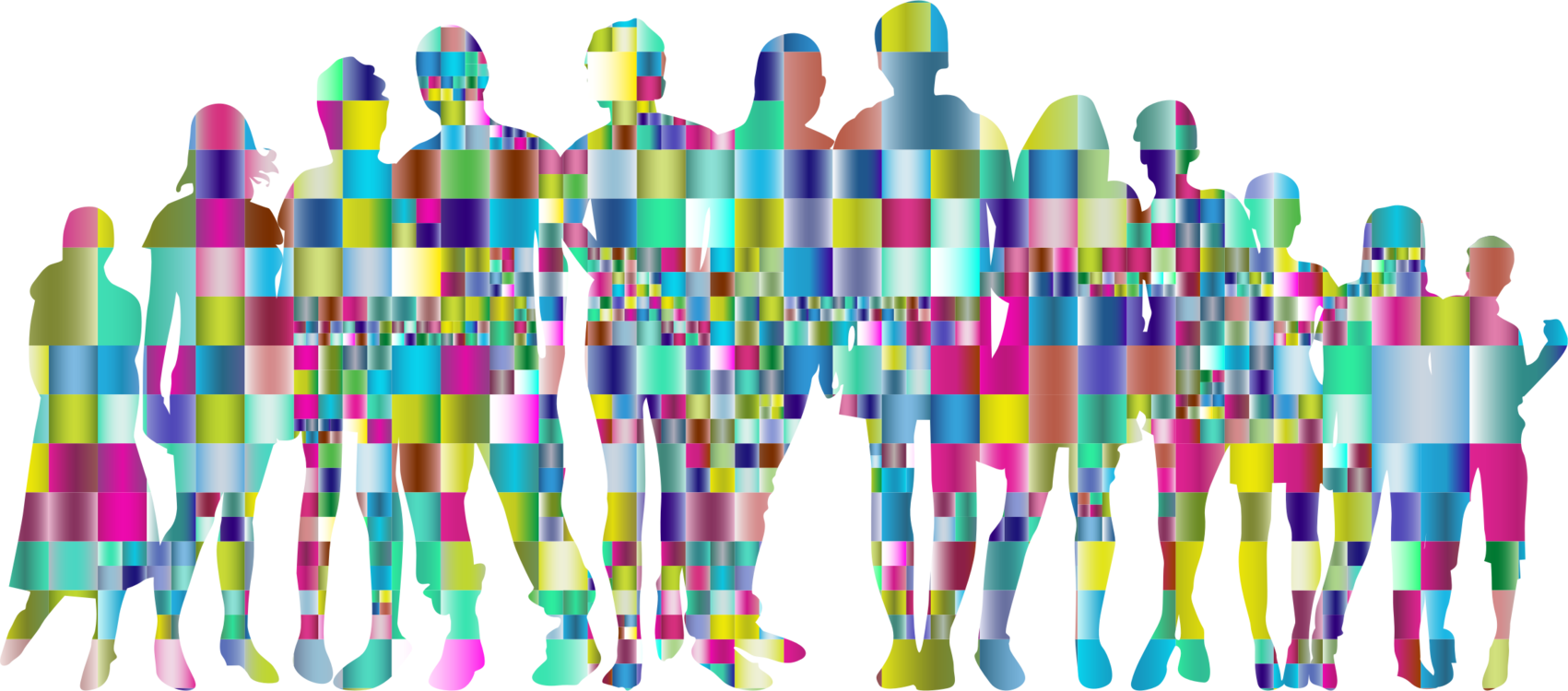 Computer Icons Human Painting Family Tile - Clip Art (1701x750)