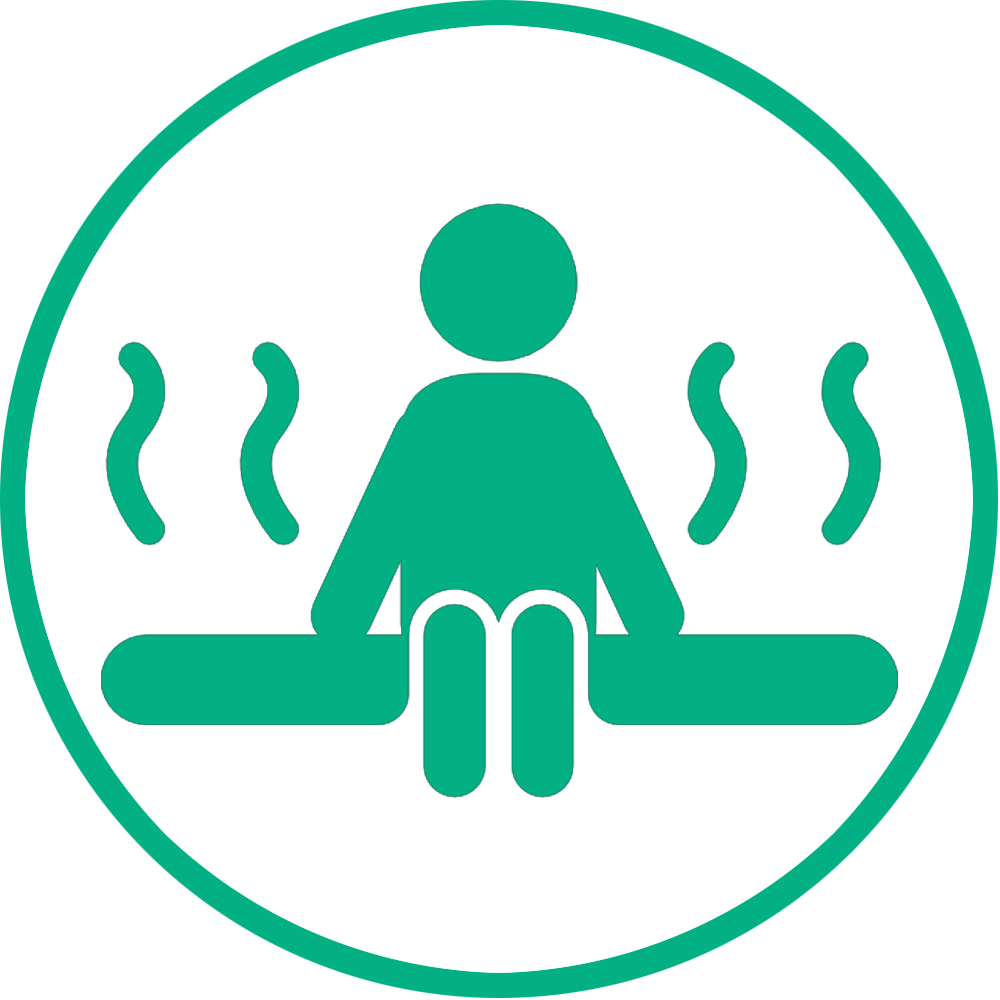 Ancient Indian Head Massage - Sauna Silhouette (1000x1000)