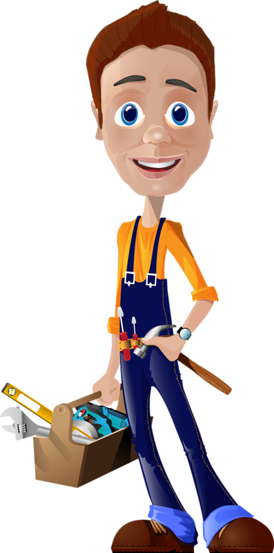 Personnages, Illustration, Individu, Personne, Gens - Best Gift - Plumber Worker Cartoon Hoodie/t-shirt/mug (397x800)