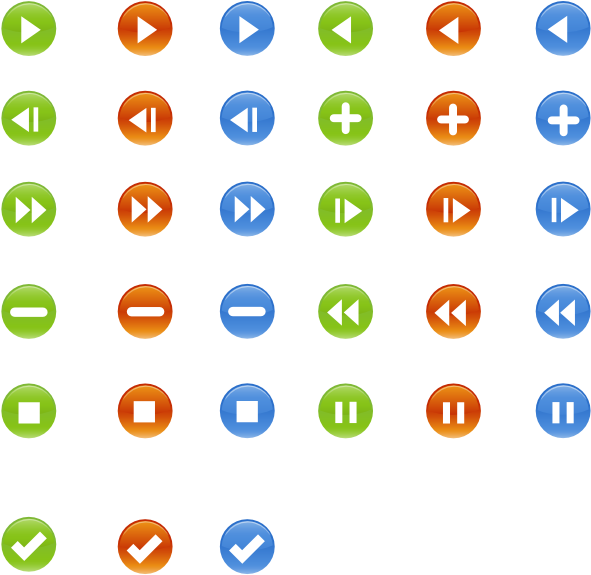 How To Set Use Round Buttons Symbols Clipart - How To Set Use Round Buttons Symbols Clipart (600x577)