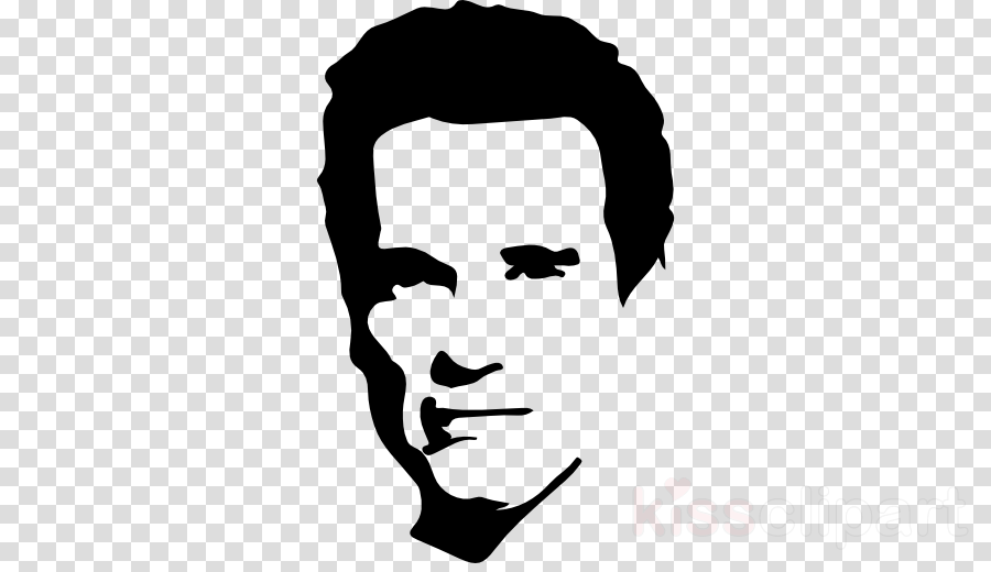 Arnold Schwarzenegger Silhouette Clipart Arnold Schwarzenegger - Arnold Schwarzenegger Face Drawing (900x520)