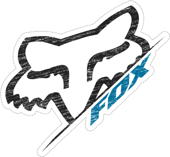Fox Sticker Fox Racing Tattoos, Fox Racing Logo, Fox - Logo Fox Racing Png (540x540)