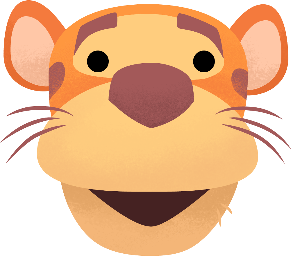 Tigger Twitter Emoji - Christopher Robin 2018 Emoji Artboard (1000x1000)