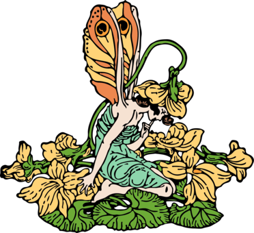 Brush-footed Butterflies Monarch Butterfly Flower Rainbow - Brush-footed Butterflies (372x340)