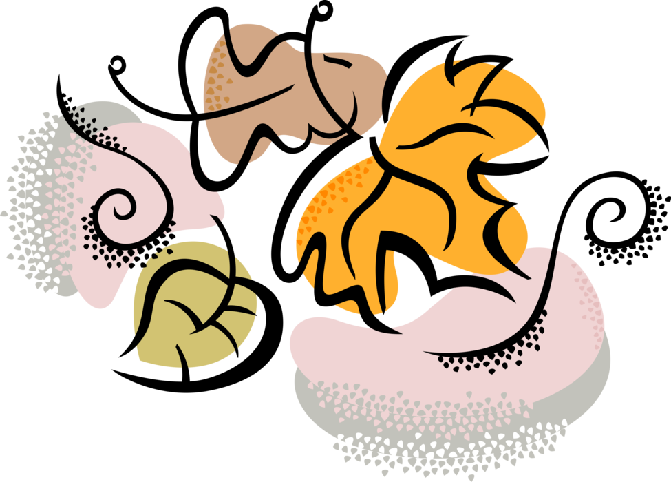 Vector Illustration Of Change Of Seasons Autumn Fall - Kindergarten (975x700)