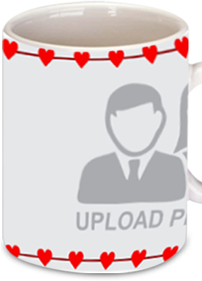 Heart Valentine's Day Bone China Mug - Mobile Phone (284x426)