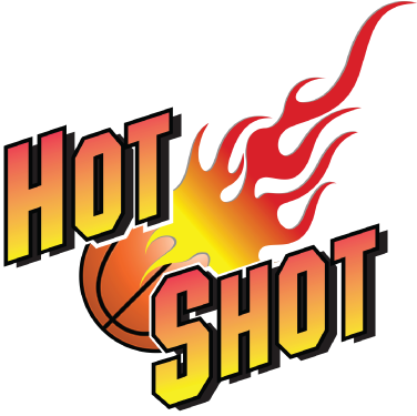 Banner Free Stock Basketball Shot Clipart - Hot Shot Basketball Logo (437x409)