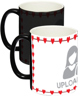 Small Hearts Black Magic Mug Small Hearts Black Magic - Magic Mug (284x426)