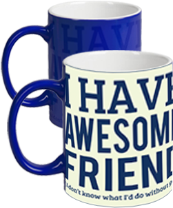 Abstract Promotional Blue Magic Mug Abstract Promotional - Magic Mug (284x426)