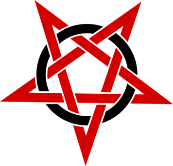 Church Of Satan Pentagram Satanism The Satanic Bible - Pentagram Png (356x340)