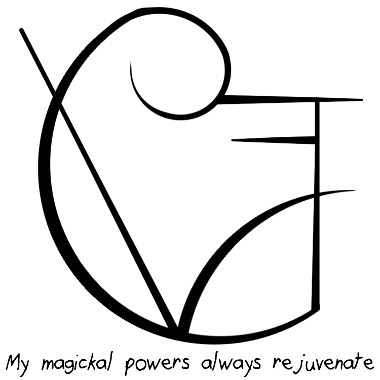 “my Magickal Powers Always Rejuvenate” Sigil Wiccan - Sigil (750x750)