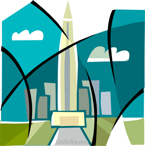 Washington Monument Symbol Royalty Free Vector Clip - Washington Monument (478x480)