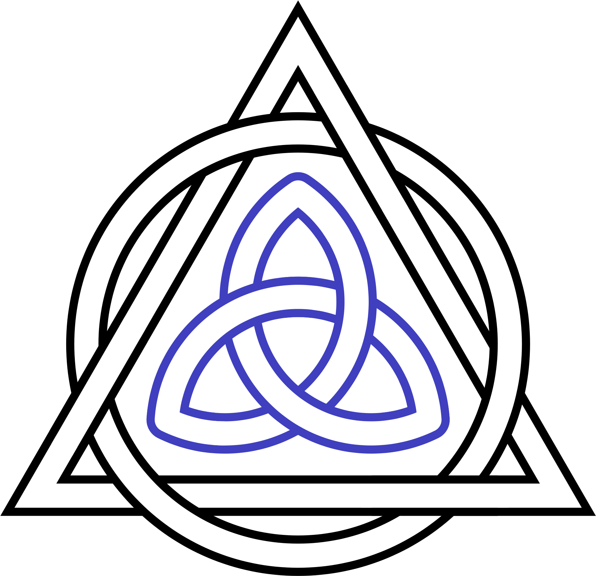 Wiccan Svg - Circle Triangle (2000x1923)