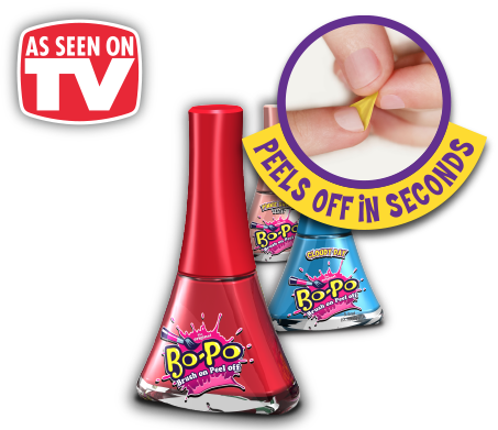Girls Can Brush On Their Own Nail Polish Then Peel - Bopo Nail Polish (453x391)