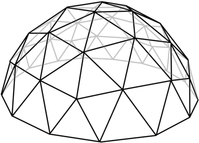 Geodesic Dome Drawing Jungle Gym - Dome Clip Art (429x340)