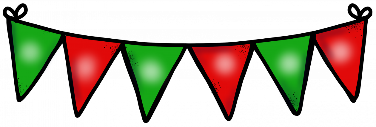 Christmas Buntings - Santa Claus And Prepositions (1260x427)
