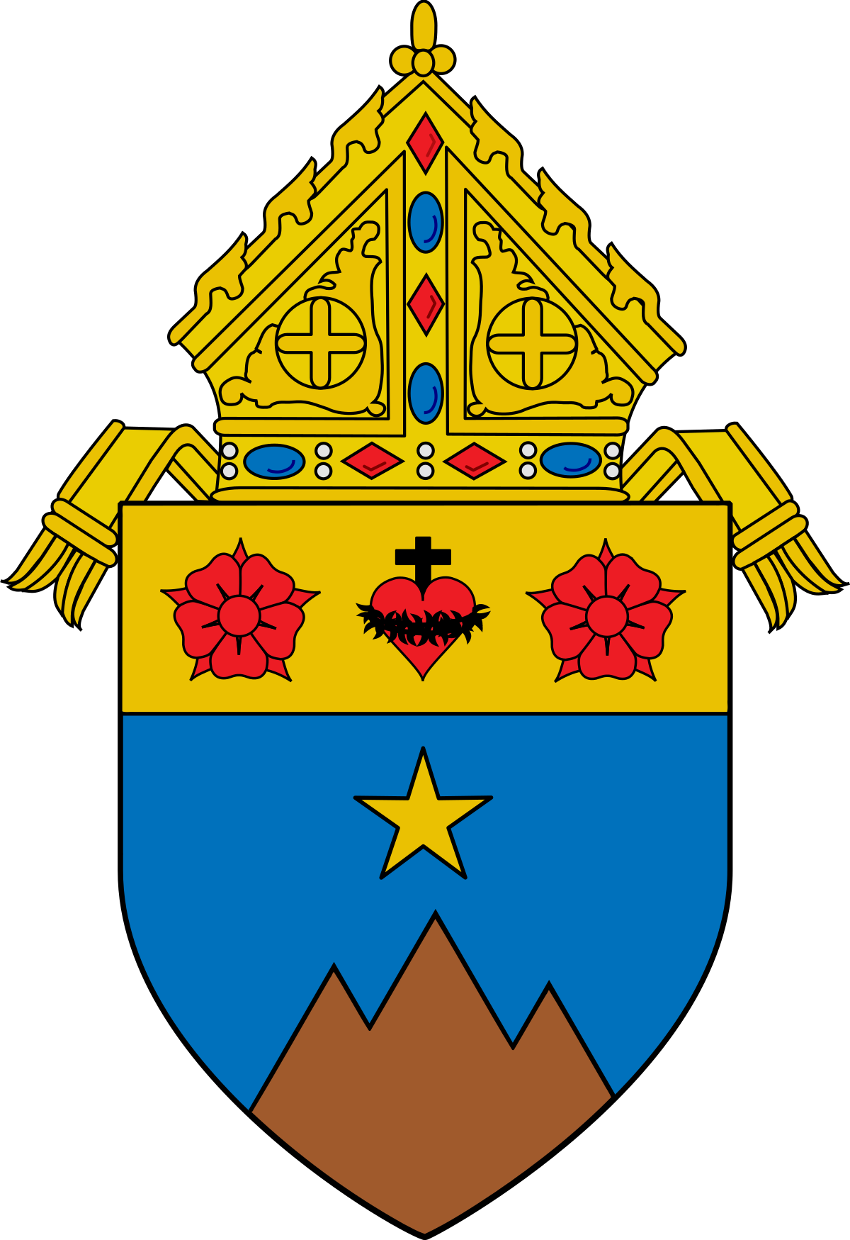 Diocese Of Fairbanks Dioecesis De Fairbanks - Archdiocese Of Detroit Coat Of Arms (1200x1749)