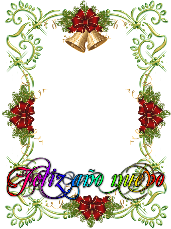 Marcos Para Fotos De Feliz Año Nuevo - Molduras Para Cartão De Natal (600x800)