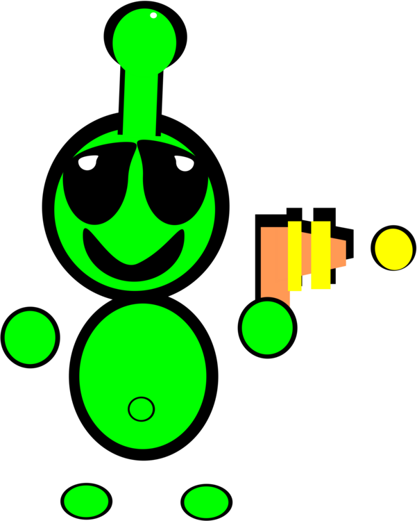 Martian Estralurtar The War Of The Worlds Extraterrestrial - Marciano Animado Png (601x750)