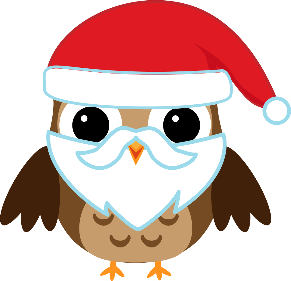 Si Quisierais Conocer Algo Más O Tuvierais Alguna Duda, - Santa Owl Christmas Retractable Badge Reel / Id Badge (956x921)