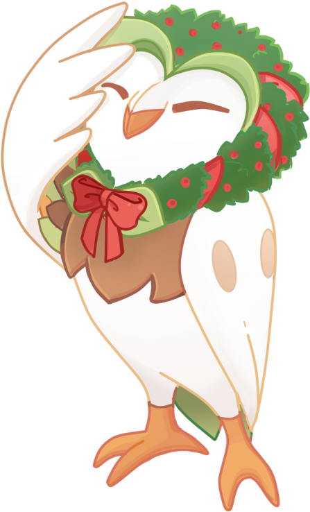 Christmas Dartrix Christmas Pokemon, Pokemon Special, - Pokémon (640x893)