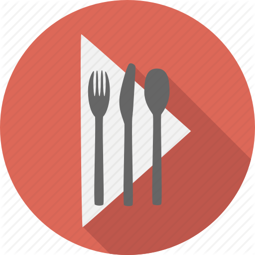 Fork Clipart Fork Knife Cloth Napkins - Sign (512x512)