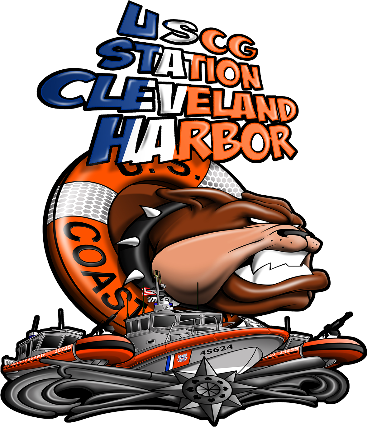 Coast Guard Station Cleveland Harbor Unit Logo - Cleveland (1500x1507)