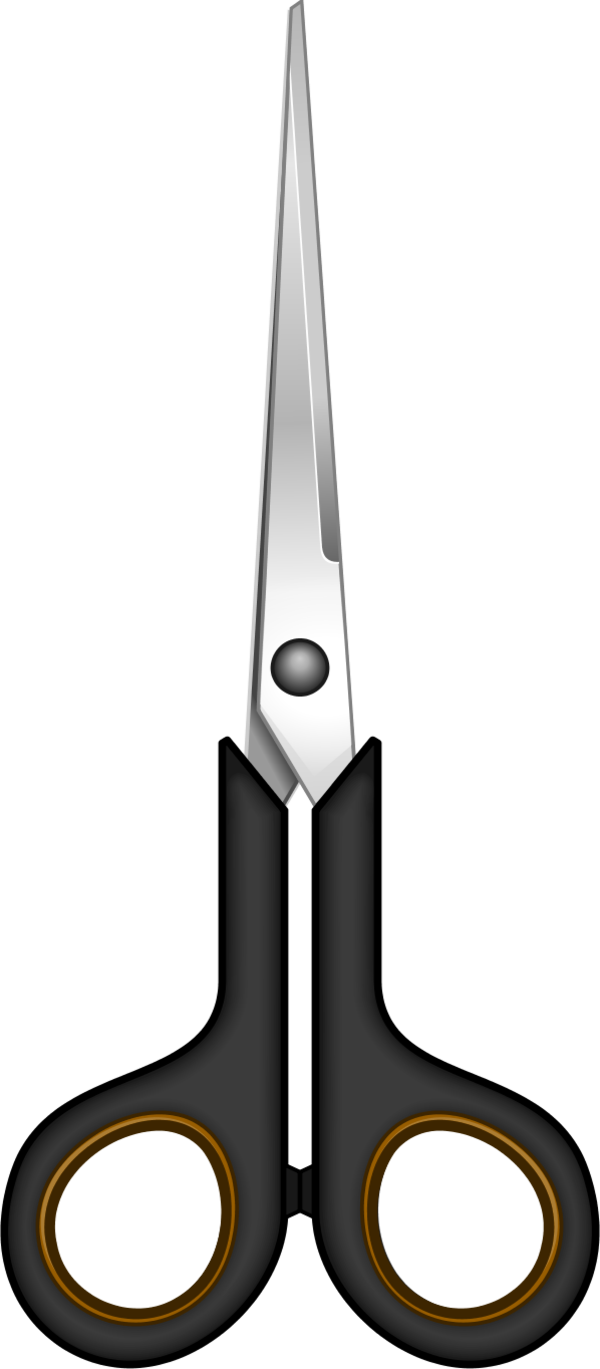 Scissors Cutting Paper Clip Art N4 - Scissors Clip Art (600x1369)