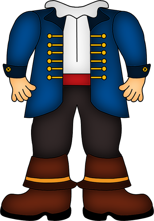 Pirata Clipart Boy, Filing Papers, Paper Piecing, Cutting - Piracy (501x720)