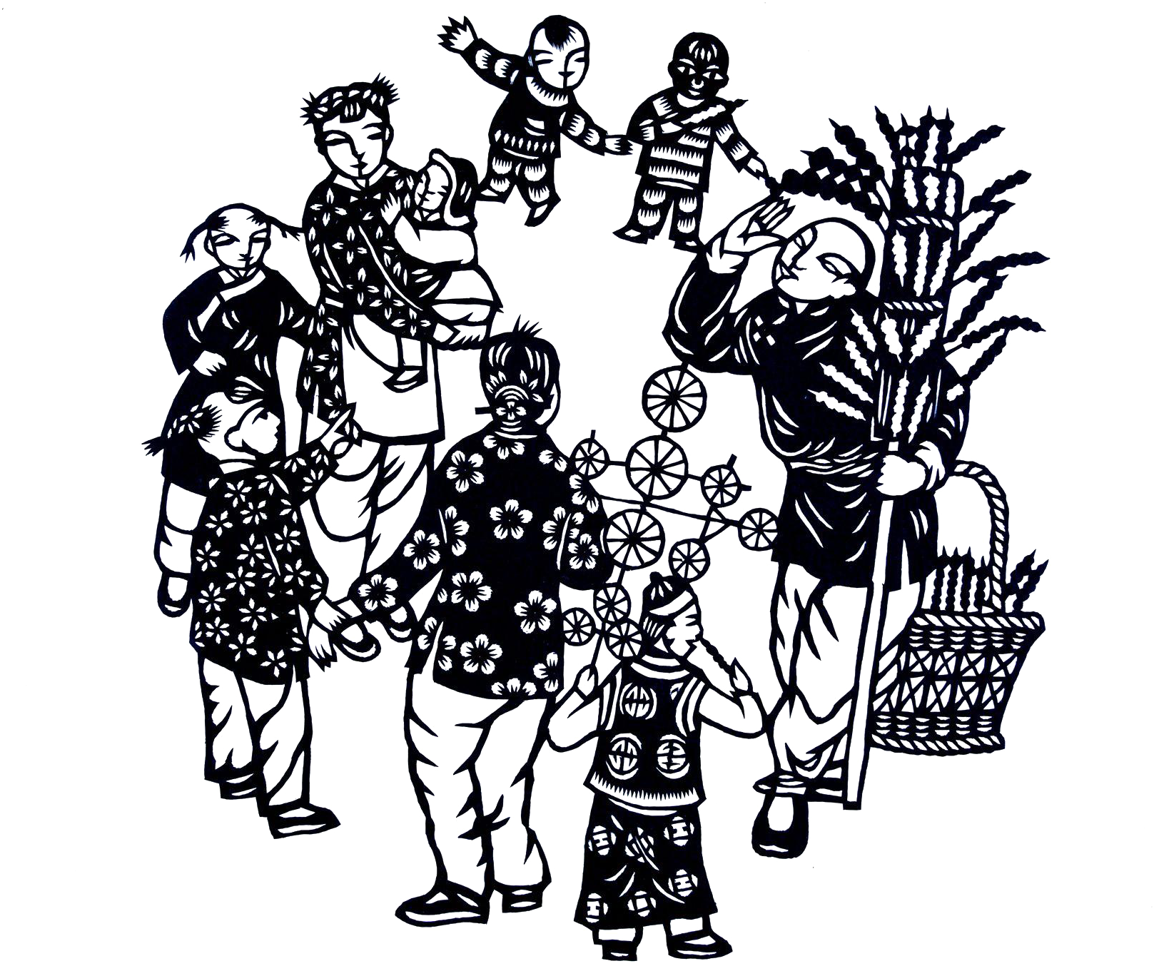 Drawing Cut Paper - Old Peking Paper-cut Grilles Window Decoration Traditional (1713x1399)