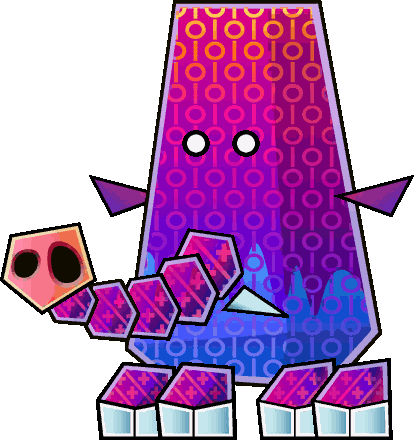 Purple Muth - Super Paper Mario Mega Muth (414x440)