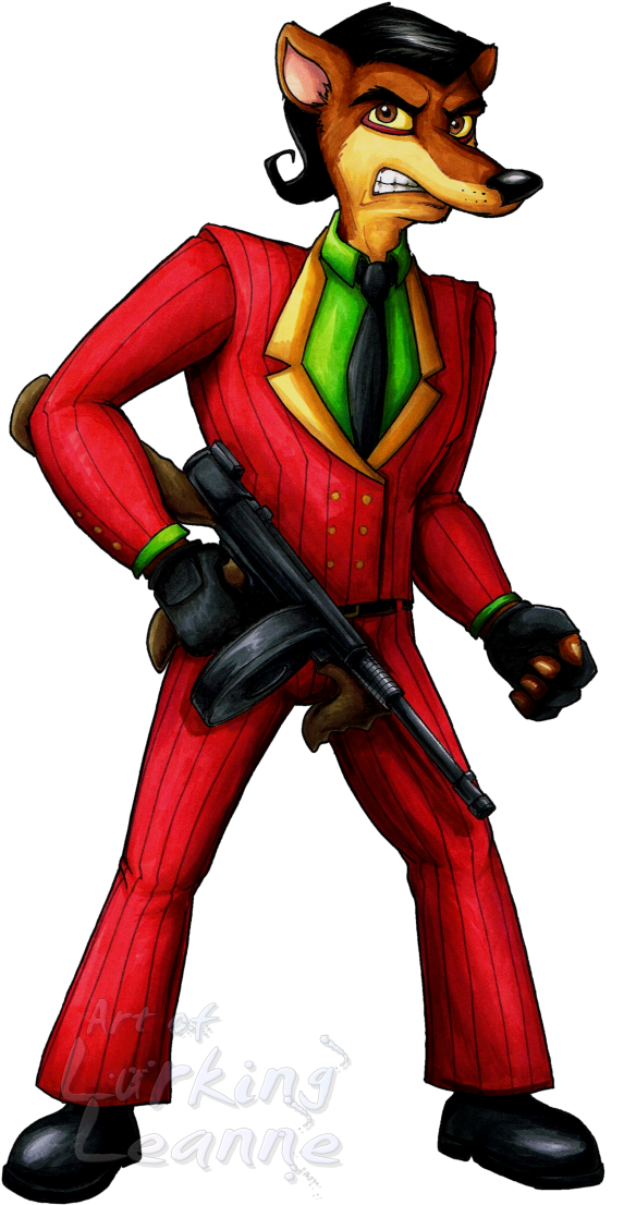 Pinstripe Potoroo - Crash Bandicoot Pinstripe Potoroo (620x1125)