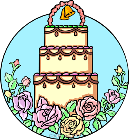 Wedding Cake Clipart Wedding Clipart Of A Wedding Cake - Wedding Cake (443x480)