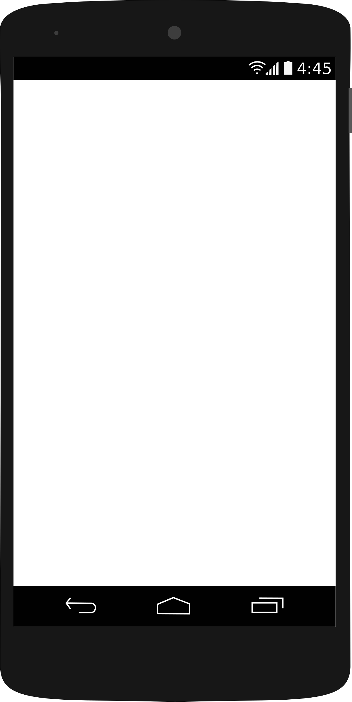 Big Image - Nexus Phone Clipart (1205x2400)